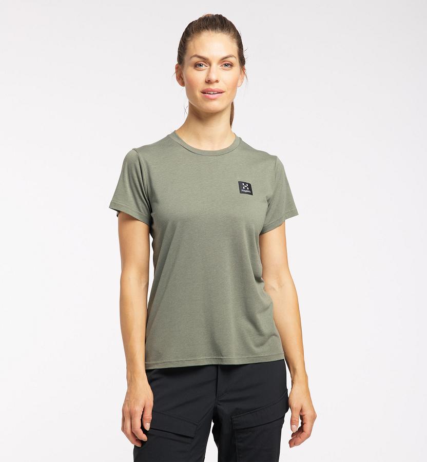 Haglöfs Womens Lyocel T-Shirt Brown New Zealand 02756CMSL